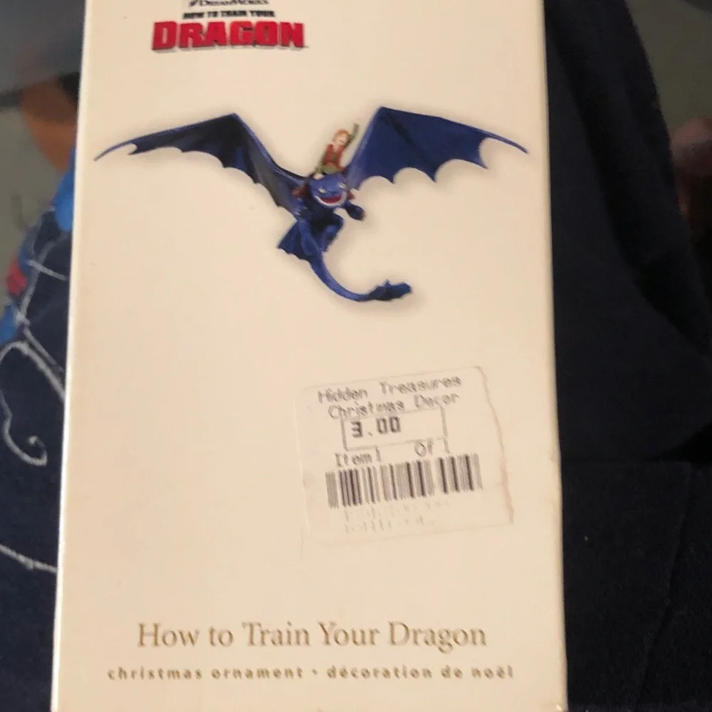 How to Train Your Dragon Blue Dragon Christmas Ornament